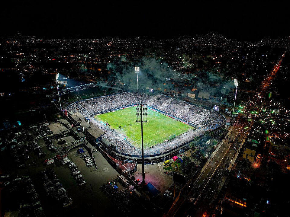 Vista aérea del Estadio Monumental de Lima